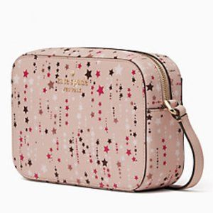 Kate Spade Pink Stars Staci Mini Camera Bag NWT